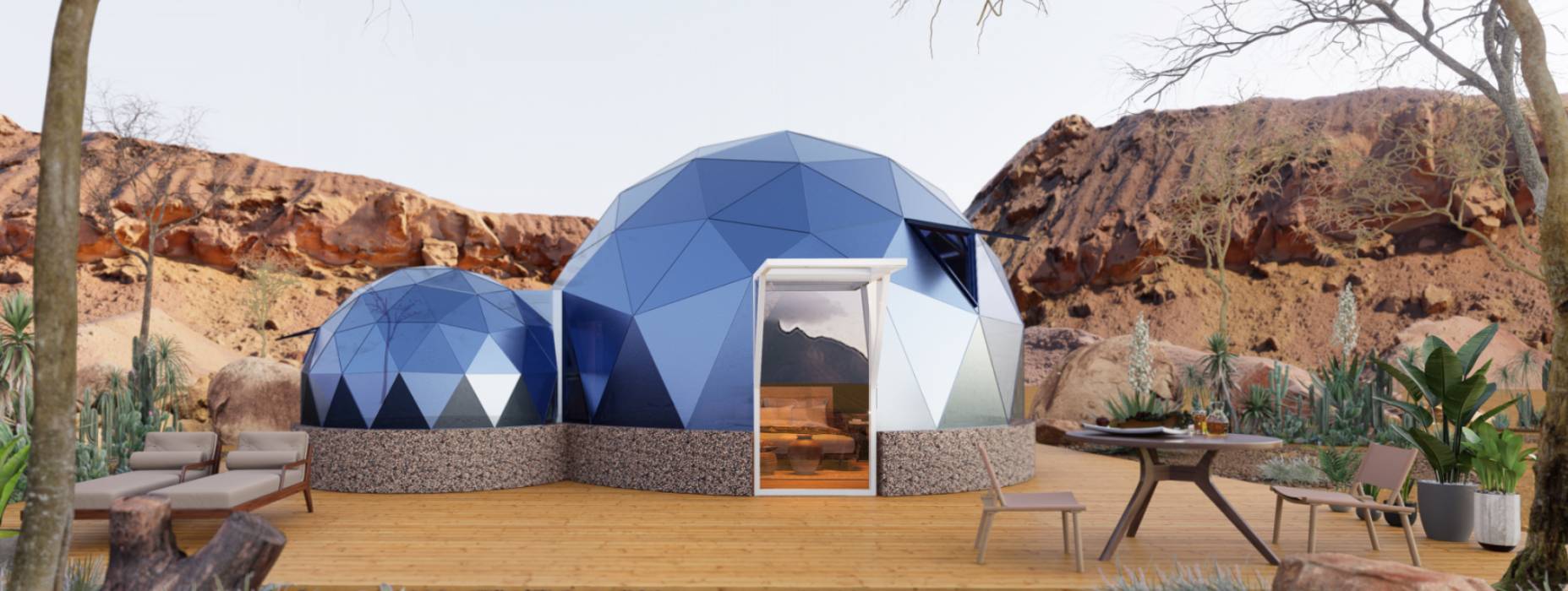 二道江区球形智能光伏玻璃星空房